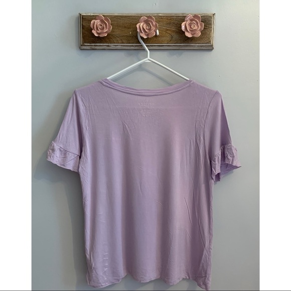 ~SOLD~ American Eagle Ruffled-Sleeve Tee - Picture 4 of 5